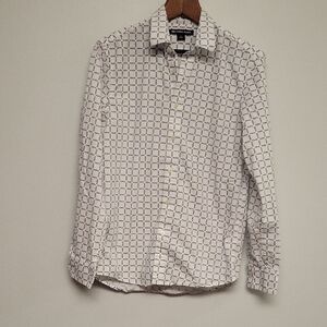 Men's Michael Kors White and Black Shirt
